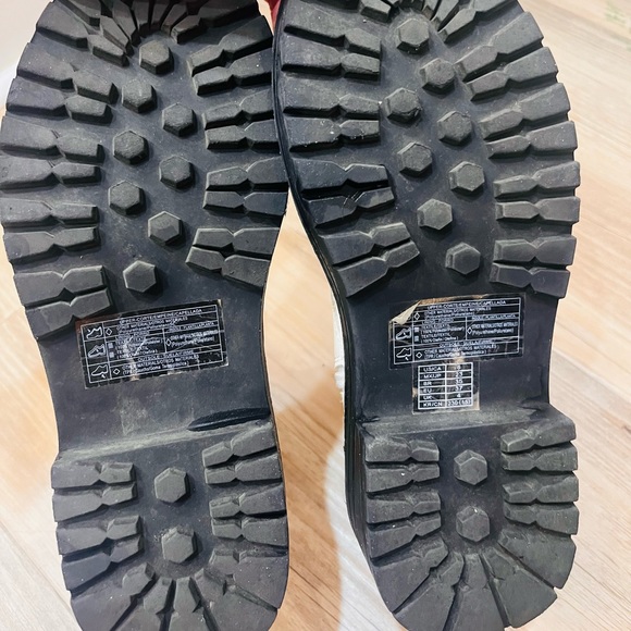 Forever 21 white combat boots Martan style size 6 - Picture 5 of 9